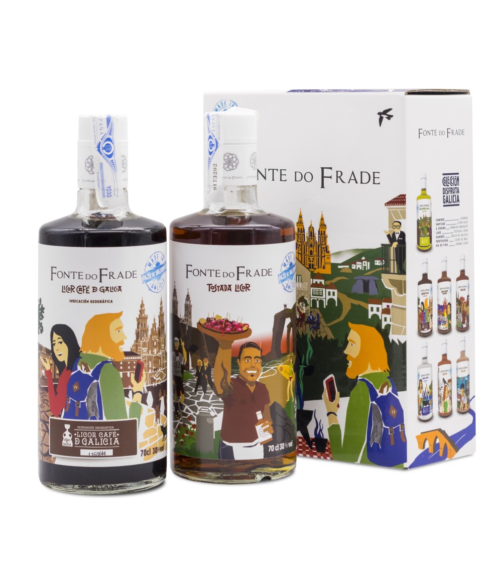 Lote regalo de Licores de Galicia